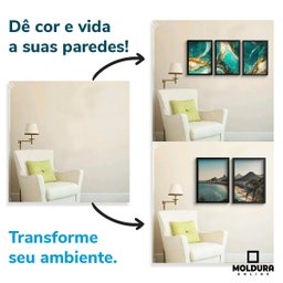 Quadro Santa Ceia Grande Vidro e Moldura Dourada 114x64cm - 3