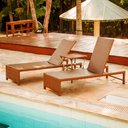 Ver imagem 1 de 2 Espreguiçadeiras Grécia e Mesa Garden em Alumínio - Piscina, Jardim, Área