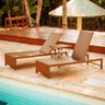 2 Espreguiçadeiras Grécia e Mesa Garden em Alumínio - Piscina, Jardim, Área - 1
