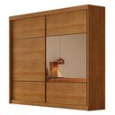 Ver imagem 1 de Guarda Roupa Casal Belmonte 2 Portas 4 Gavetas com Espelho Cinamomo - Novo Horizonte