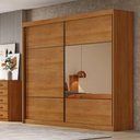 Ver imagem 4 de Guarda Roupa Casal Belmonte 2 Portas 4 Gavetas com Espelho Cinamomo - Novo Horizonte