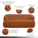 Ver imagem 4 de Conjunto Sala de Estar Decorativo Charlote 1 Poltrona Namoradeira 150cm 1 Poltrona Base Fixa com Puf