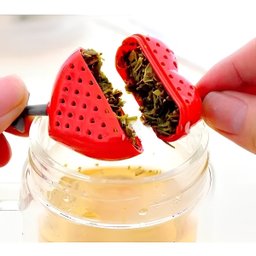 Infusor para Chá Silicone em Formato de Coração Divertido - 3