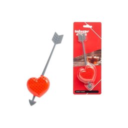 Infusor para Chá Silicone em Formato de Coração Divertido - 4