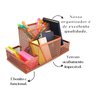 Kit Organizador Rose Gold com 4 Partes para Escritório - 4