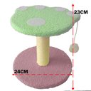 Ver imagem 3 de Arranhador para Gatos Patinha Bola Brincadeira Arranhar Brincar Pet Shop Interativo Aconchegante Des