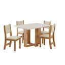 Ver imagem 2 de Conjunto Sala de Jantar Mesa Romantic com 4 Cadeiras Sol 