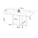 Ver mais imagens de Conjunto Sala de Jantar Mesa Retangular 120x80cm 4 Cadeiras Estofadas Bege Mel/Blonde