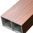 Ver imagem 4 de Brise Divisoria PVC Graddus 50X100 Cocoa - Barra 3,00m