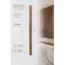 Ver imagem 6 de Divisórias de Ambiente Brise PVC de 3m x10cm x 0,50cm Riplain Marrom/Cocoa