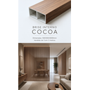 Ver imagem 7 de Divisórias de Ambiente Brise PVC de 3m x10cm x 0,50cm Riplain Marrom/Cocoa