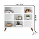 Ver imagem 3 de Nicho Organizador sem Gavetas Vintage Haia Q01 Branco - ADJ Decor