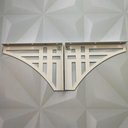 Ver imagem 4 de Mãos Francesas para Prateleira 20 Cm Abstrata Linhas Retas Branca Aço Zarg
