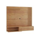 Ver imagem 2 de Painel Ripado para TV até 65 Polegadas MDF 180CMX160,8cm 1 Porta Basculante Zinder Bege