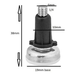 Sapata Niveladora 1/4 Com Bucha 120 Peças - 2