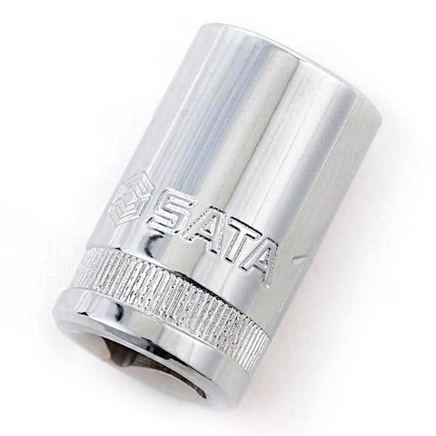 Soquete Estriado Curto 24 Mm Encaixe de 1/2" - Sata St13615sc