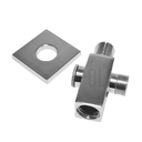 Ver imagem 3 de Desviador para Chuveiro Cromado Quadrado Banheiro Metal 1/2