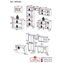 Ver imagem 4 de Cozinha Completa c/ Bancada Siena Multimóveis MP2040 Branca/Lacca Fumê