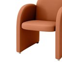 Ver imagem 5 de Poltrona Descanso Moderna Corino Nayara Matrix Cor:courino Terracota