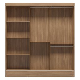 Guarda Roupa Casal 3 Portas Plata  - 2