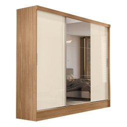 Guarda Roupa Casal 3 Portas Plata - 6 Guarda Roupa Casal 3 Portas Plata - 6