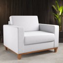 Ver imagem 1 de Poltrona Baixa Em Linho Livia Yescasa