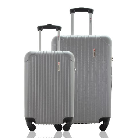 Kit Conjunto 2 Malas Rígidas 360° - Gladiador A2pm Cor: Cinza