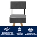 Ver imagem 3 de Kit 2 Cadeiras Couro Sintético Barcelona Salaone Preto