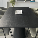 Ver imagem 4 de Mesa de Jantar Cone Retangular 180x100 Cm Tampo Ébano Base Ébano Personal Moveis Design Preto