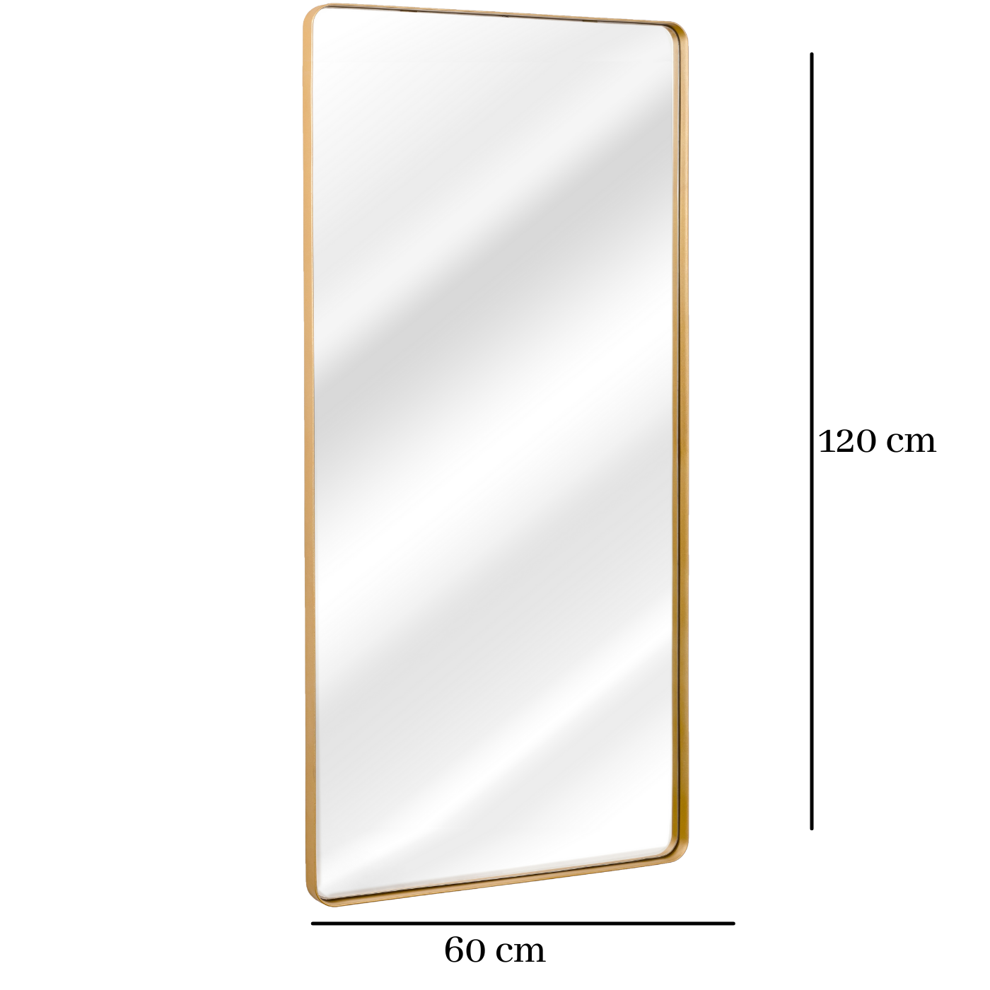 Espelho Grande Retangular Moldura Banheiro Quarto Sala 120x60 Cores:dourado - 3