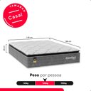 Ver imagem 3 de Colchão Casal Comfort Class Pillow Top 28x138x188cm - Cinza- e-Shop Casa