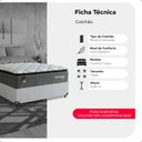 Ver imagem 2 de Colchão Casal Comfort Class Pillow Top 28x138x188cm - Cinza- e-Shop Casa