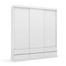 Guarda Roupa 3 Portas 6 Gavetas Elegance Batrol Móveis - 3