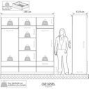 Ver imagem 4 de Guarda Roupa 3 Portas 6 Gavetas Elegance Batrol Móveis