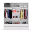 Ver imagem 2 de Guarda Roupa 3 Portas 6 Gavetas Elegance Batrol Móveis