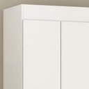 Ver imagem 4 de Armario Multiuso Sapateira 4 Portas 40020 Formosa Branco Demobile