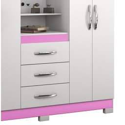 Guarda-Roupa 4 Portas NT 5015 Rosa - Notável - 4