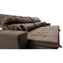 Ver imagem 5 de Sofá Retrátil e Reclinável 2,72m Luxos Cama Inbox Velusoft Café