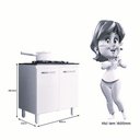 Ver imagem 5 de Balcão para Cooktop 02 Portas Branco Nicioli