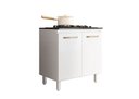 Ver imagem 2 de Balcão para Cooktop 02 Portas Branco Nicioli