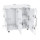 Ver imagem 2 de M401.B - ESCANINHO GUARDA VOLUMES LOCKER C/ ESPAÇO PARA BAGAGEM DE MÃO MUNDI MOVEIS