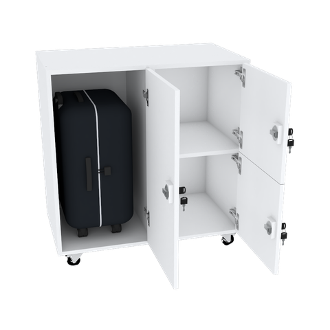 M401.B - ESCANINHO GUARDA VOLUMES LOCKER C/ ESPAÇO PARA BAGAGEM DE MÃO MUNDI MOVEIS