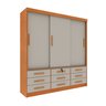 Guarda Roupa Casal 3 Portas 9 Gavetas 199cm Chicago   - 2