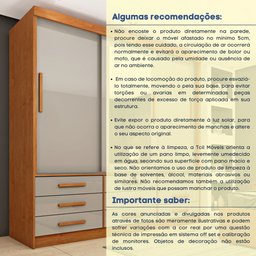 Guarda Roupa Casal 3 Portas 9 Gavetas 199cm Chicago - 14 Guarda Roupa Casal 3 Portas 9 Gavetas 199cm Chicago - 14