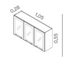 Ver imagem 3 de Cozinha Completa Modulada 4 Peças 9 Portas 2 Gavetas Florença Itatiaia Branco
