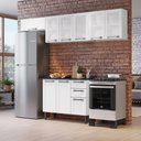 Ver imagem 1 de Cozinha Completa Modulada 4 Peças 9 Portas 2 Gavetas Florença Itatiaia Branco