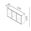 Ver imagem 3 de Cozinha Completa Modulada 5 Peças 10 Portas 2 Gavetas Florença Itatiaia Cinza