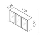 Ver imagem 3 de Cozinha Completa Modulada 5 Peças 10 Portas 2 Gavetas Florença Itatiaia Cinza