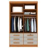 Guarda Roupa Solteiro 2 Portas 6 Gavetas 133cm Chicago   - 14