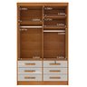 Guarda Roupa Solteiro 2 Portas 6 Gavetas 133cm Chicago   - 15